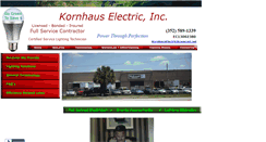 Desktop Screenshot of kornhauselectric.com