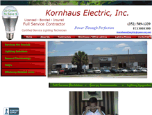 Tablet Screenshot of kornhauselectric.com